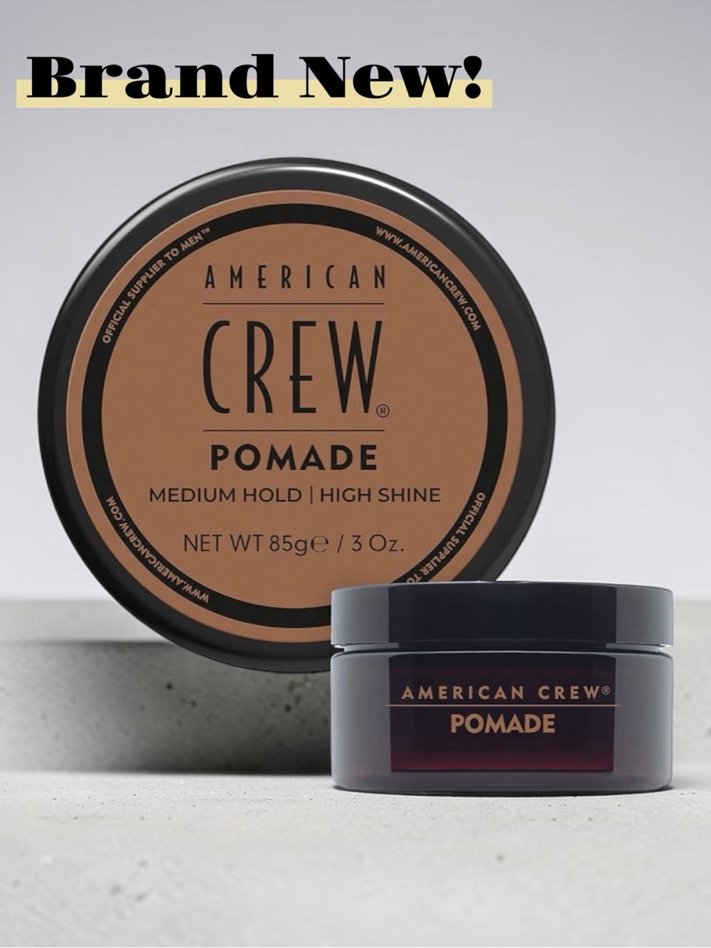 💈✨ American Crew Pomade for Hold & Shine – 3 oz
